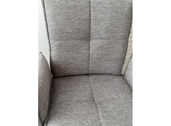 Стул PONCE 360 град. поворот. Brego-07 Серый, ткань/ XD841-16 Серый, букле/ Черный, ®DISAUR в Кургане