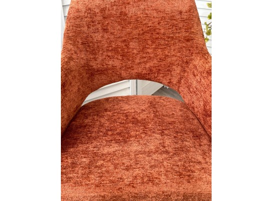 Стул NURI 180 град. поворот. 3018-09 терракотовый, шенилл/ черный каркас, ®DISAUR в Кургане