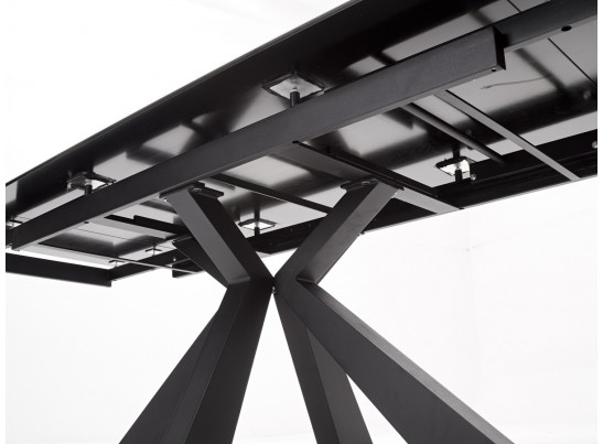 Стол ALEZIO 160 HYDRA MOKA TL-52 матовая испанская керамика/ черный каркас в Кургане