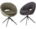 Стул ANABEL 360 град. поворот Черный Maison 99# / OTE COBBLE 457 / серый каркас, ®DISAUR в Кургане