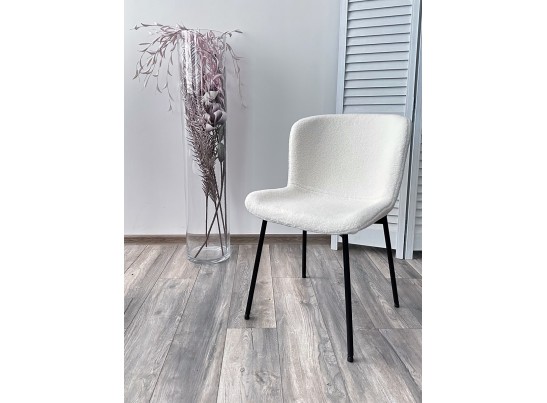 Стул RIYA UF992-01 Белый, teddy / черный каркас в Кургане