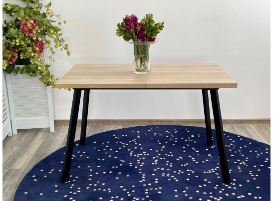 Стол ФИН 120 Дуб Бардолино/ черный каркас в Кургане