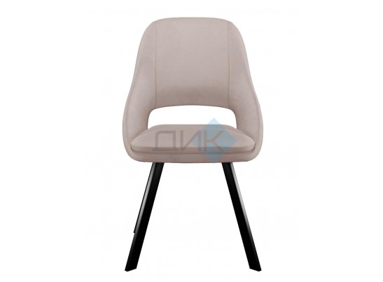 Стул ASP, 360 град. поворот. B28 Темно-серый, велюр / черный каркас, в Кургане