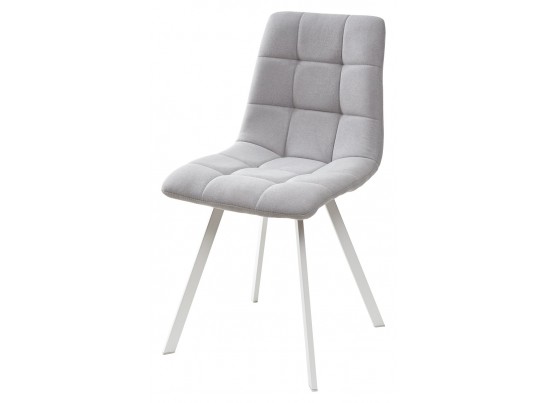 Стул CHILLI SQUARE UF860-02B серо-голубой, ткань/ белый каркас в Кургане