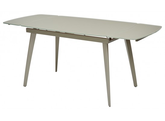 Стол ELIOT 120 GREY9 матовое стекло цвет шампань/ GREY9 каркас в Кургане