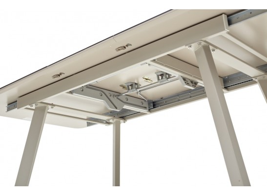 Стол ARUBA 160 BEIGE/ CAPPUCINO глазурованное стекло в Кургане