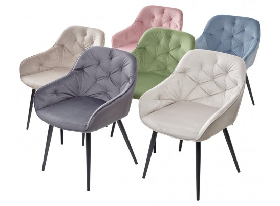 Стул BREEZE G108-06 серебристо-серый/темно-серый каркас, велюр в Кургане