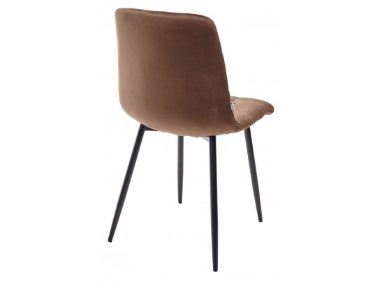 Стул CHILLI G062-10 шоколадный, велюр / черный каркас в Кургане