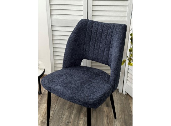 Стул LONDON UF998-13 темно-синий, букле / черный каркас / Товарный знак DISAUR в Кургане