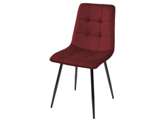 Стул BARI UF910-11 WINE RED, велюр / черный каркас в Кургане