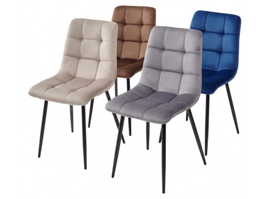 Стул CHILLI G062-13 кварцевый, велюр / черный каркас в Кургане