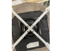 Стул MAVERICK 360 град. поворот. BLUVEL-03 LIGHT GREY, велюр/ белый каркас, в Кургане