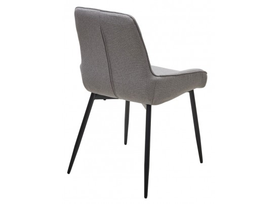 Стул CARACAS Barrel-83 Серый, ткань / черный каркас Товарный знак DISAUR в Кургане