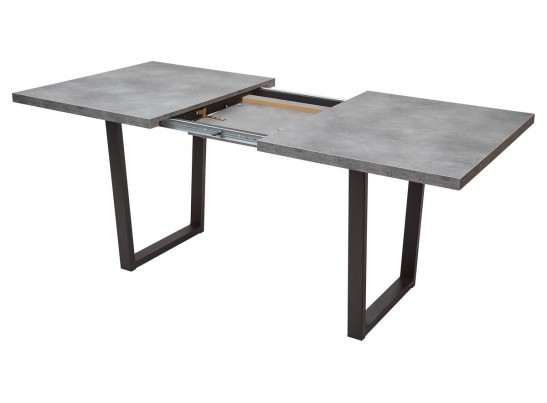 Стол ЛОФТ 138 Бетон Портленд/ Черный в Кургане