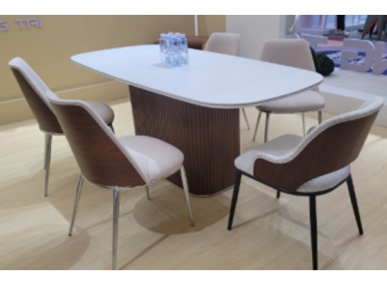 Стол CARY 220 цвет БЕЛЫЙ МРАМОР M326/ Каркас OAK, ®DISAUR в Кургане