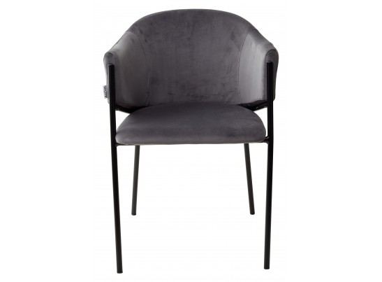 Стул DILL BLUVEL-14 серый, велюр / черный каркас, в Кургане