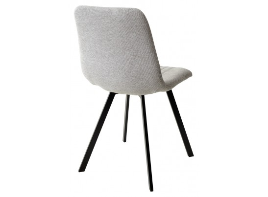 Стул ELVIS WZ2042-19 галечный серый фактурный велюр/ черный каркас в Кургане