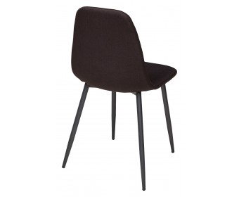 Стул CASSIOPEIA G028-27 темно-коричневый, ткань/ серый каркас 