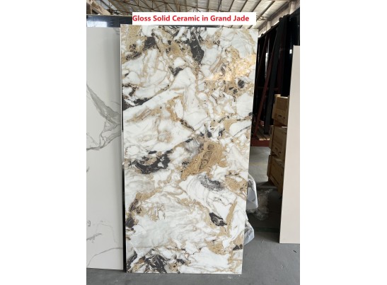 Стол TERAMO 135 GLOSS GRAND JADE SOLID CERAMIC, керамика, поворотн.механизм / Черный каркас, ®DISAUR в Кургане