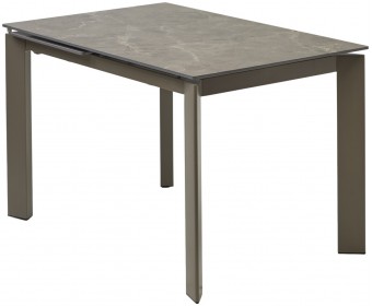 Стол CORNER 120 GLOSS LUXURY PANDORA SOLID CERAMIC / TAUPE, ®DISAUR