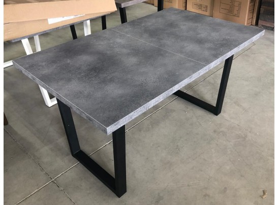 Стол ЛОФТ 138 Бетон Портленд/ Черный в Кургане