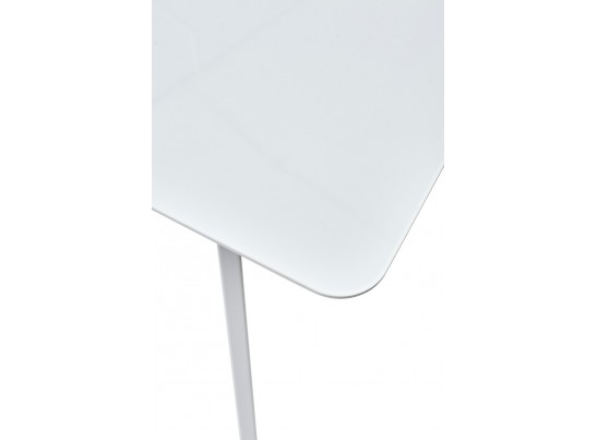 Стол АРУБА 140 Белый, стекло / белый каркас в Кургане