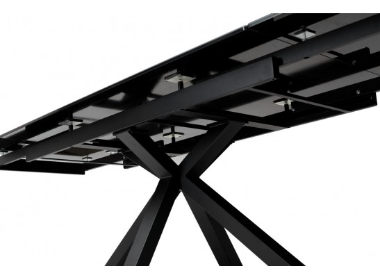 Стол ALTO 160 KL-135 Темно-серый мрамор матовый, итальянская керамика/ BLACK в Кургане