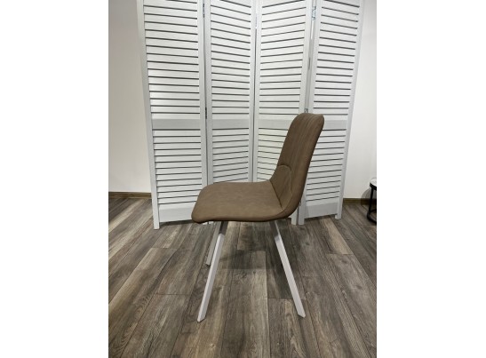 Стул ASHTON RU-09 серо-бежевый винтаж/ белый каркас в Кургане