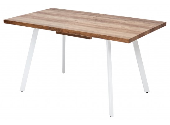 OLD Стол BRICK-2 120 Дуб #31014K/ БЕЛЫЙ каркас в Кургане