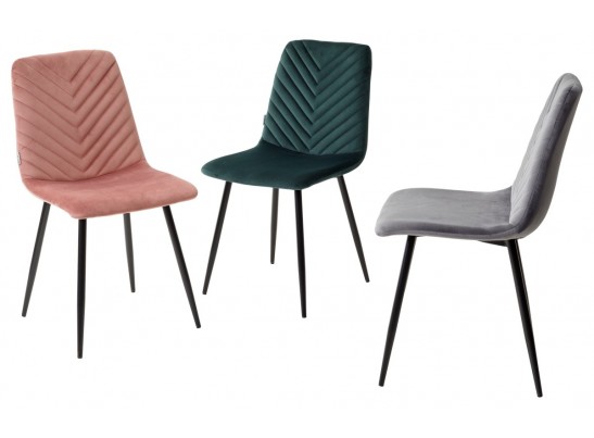 Стул DUKE BLUVEL-78 GREEN, велюр / черный каркас в Кургане