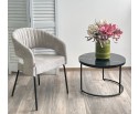 Стул SNUG 3018-03 светло-серый, шенилл / черный каркас, ®DISAUR в Кургане