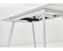 Стол АРУБА 140 Белый, стекло / белый каркас в Кургане