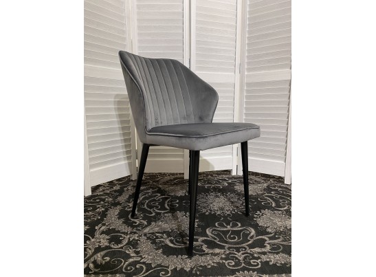 Стул SEATTLE-V СЕРЫЙ #27, велюр / черный каркас в Кургане