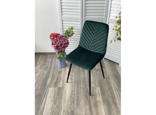 Стул DUKE BLUVEL-78 GREEN, велюр / черный каркас в Кургане