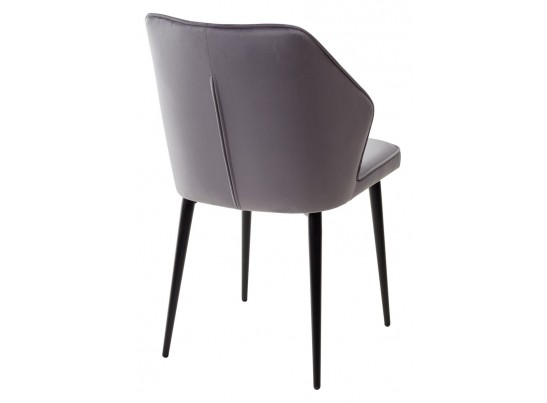 Стул SEATTLE-V СЕРЫЙ #27, велюр / черный каркас в Кургане