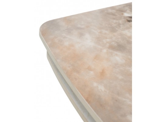 Стол ALATRI 120 GLOSS LUXURY PANDORA SOLID CERAMIC / шампань, ®DISAUR в Кургане