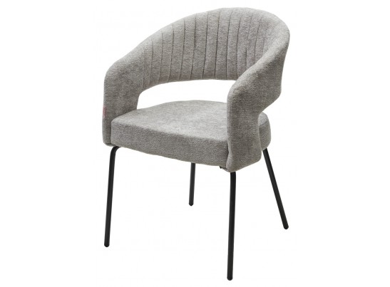 Стул SNUG 3018-03 светло-серый, шенилл / черный каркас, ®DISAUR в Кургане
