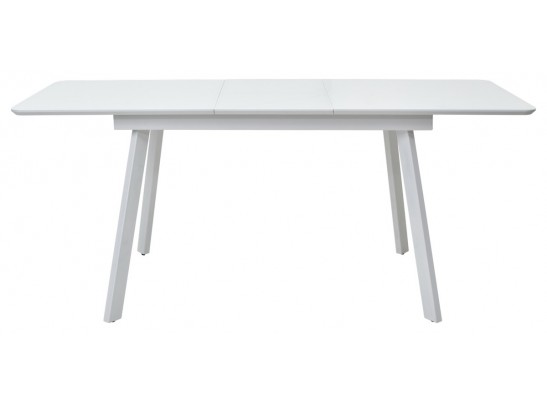 Стол АРУБА 140 Белый, стекло / белый каркас в Кургане