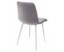 Стул DUBLIN G062-40 серый, велюр / белый каркас в Кургане