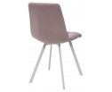 Стул CHILLI SQUARE UF860-04B сиреневый, ткань/ белый каркас в Кургане