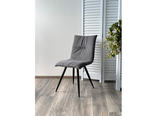 Стул CIRA VT7002-29 Серый, без "пальчиковый" велюр/ черный каркас в Кургане