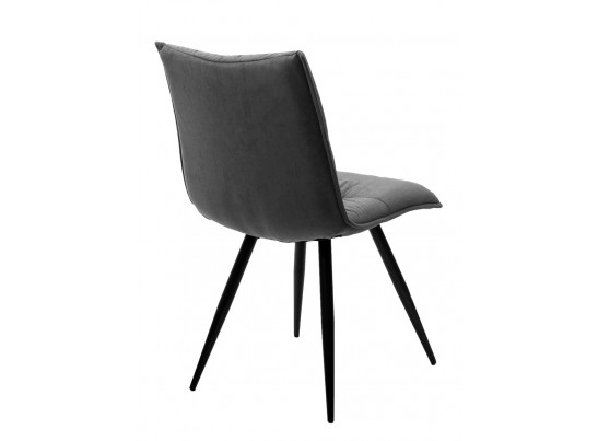 Стул CIRA VT7002-29 Серый, без "пальчиковый" велюр/ черный каркас в Кургане