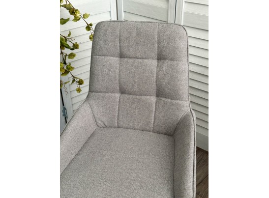 Стул CARACAS Barrel-83 Серый, ткань / черный каркас Товарный знак DISAUR в Кургане