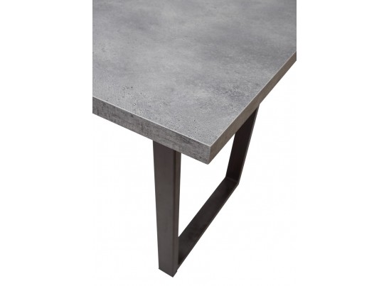 Стол ЛОФТ 138 Бетон Портленд/ Черный в Кургане