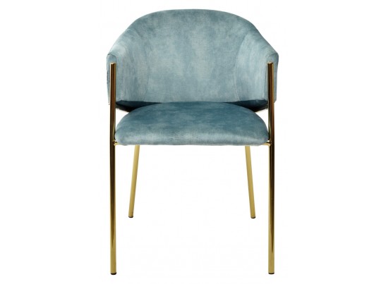 Стул DILL PK6015-16 (VBP216) античный зеленый, велюр/ золотой каркас, в Кургане