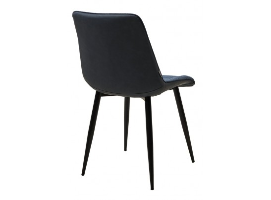 Стул CHIC 1983-86 темно-синий меланж/ RU-03 синяя сталь/ черный каркас в Кургане