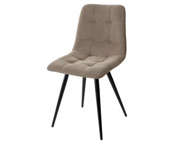Стул CHILLI-Q латте #25, велюр / черный каркас, 4 шт/ 1 к, 
