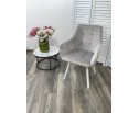 Стул MAVERICK 360 град. поворот. BLUVEL-03 LIGHT GREY, велюр/ белый каркас, в Кургане