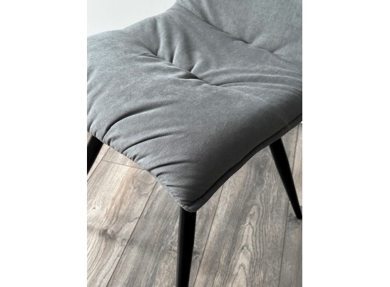 Стул CIRA VT7002-29 Серый, без "пальчиковый" велюр/ черный каркас в Кургане