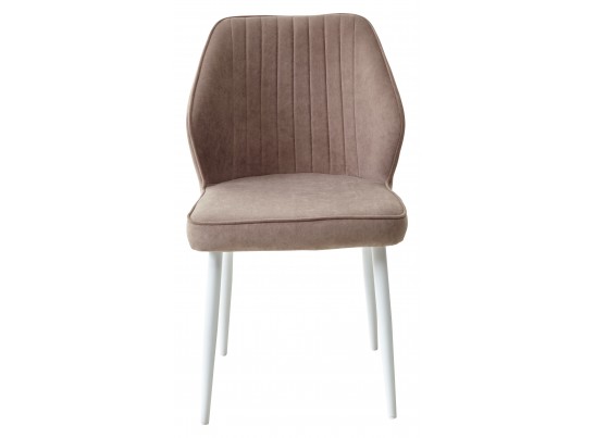 Стул VENA, цвет B5 Капучино, велюр/ Белый каркас в Кургане